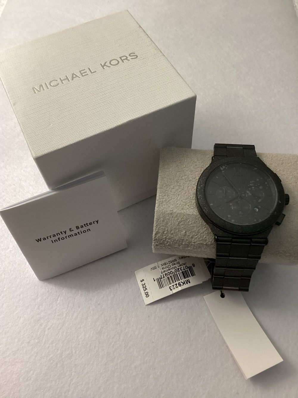Michael Kors Billie Chronograph Black IP Stainless Steel Watch, 44mm